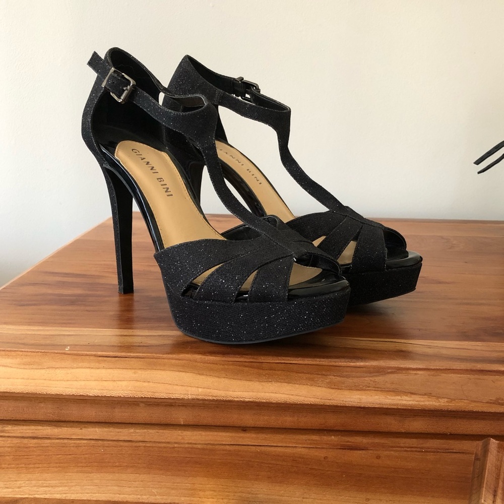 Black Sparkle Gianni Bini Stilettos • 7